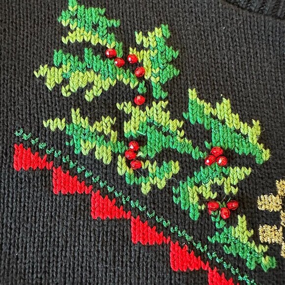 VTG Embellished Christmas Sweater - Picture 5 of 7